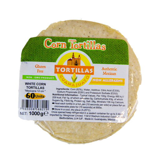 12cm White Corn Tortilla Mexicana 1kg