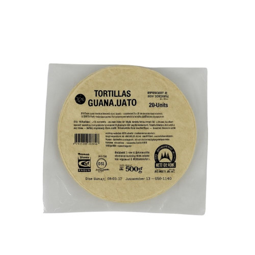 15cm White Corn Tortilla Mexicana 500g (20 units)