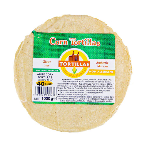 15cm White Corn Tortilla Mexicana 1kg