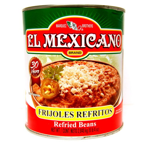 El Mexicano Pinto Beans Refried 6x3kg Case