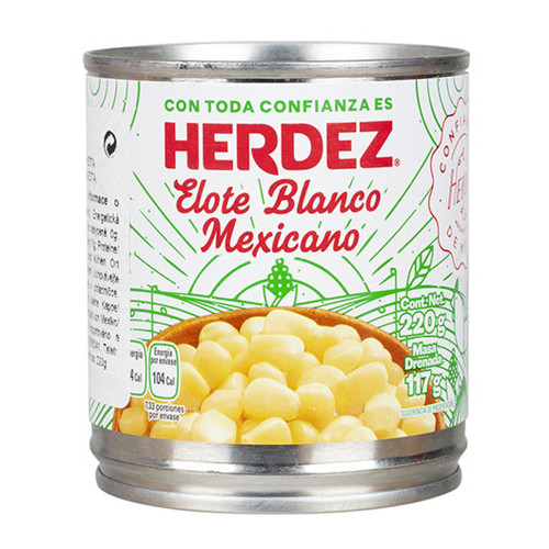 Herdez White Corn Can 200g