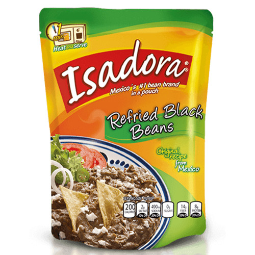 Isadora Refried Black Beans 430g