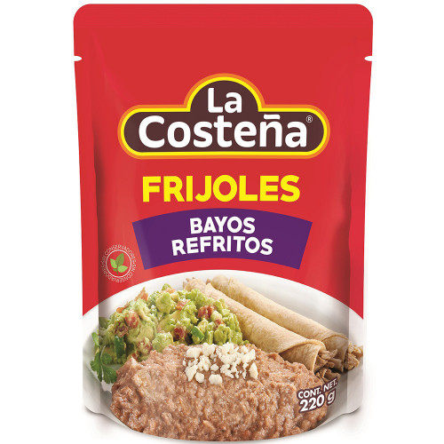 La Costena Refried Pinto Beans Pouch 12 x 220g