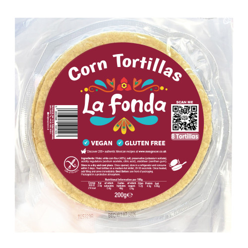 La Fonda Tradicional Corn Tortillas 8 Pieces