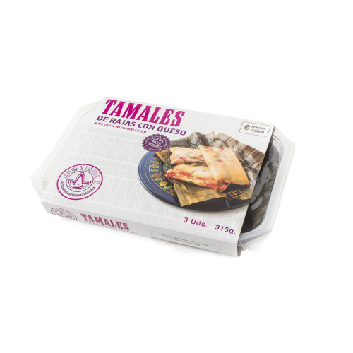 La Reina Tamales Rajas and Cheese 24 x 315g Case