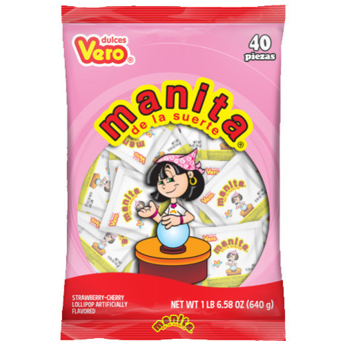 Manita de la fortuna lollipop 40x16gr Bag