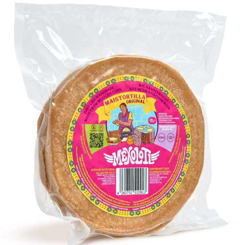 Mexolotl 15cm Yellow Corn Tortilla 500g