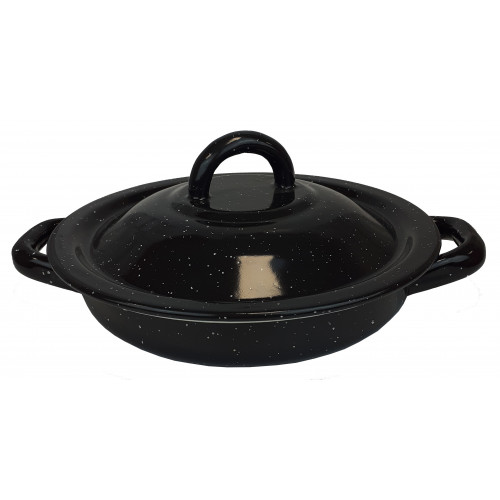 Tortilla Warmer Pewter Black 18cm