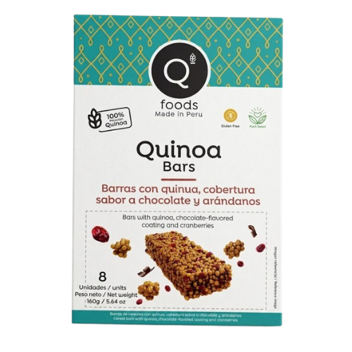 Quinoa Bar with Cranberry and Chocolate 8 x 20g