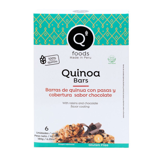 Quinoa Bar with Raisins and Chocolate 6 x 30g