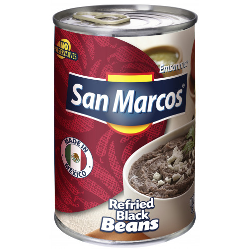 San Marcos Black Refried Beans 430g