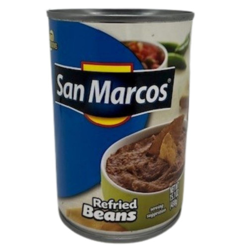 San Marcos Black Refried Beans 430g