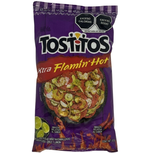 Sabritas Tostitos Flaming Hot 62g