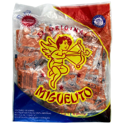 Miguelitos Chile powder Bag with 100 (4g each)
