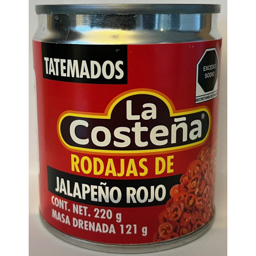 La Costena Red Nacho Jalapenos Tatemado 220g