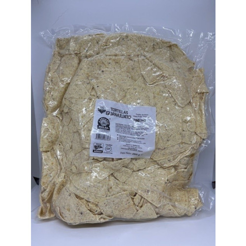 Pre-Cut Yellow Corn Tortilla For Frying 2.5 kg